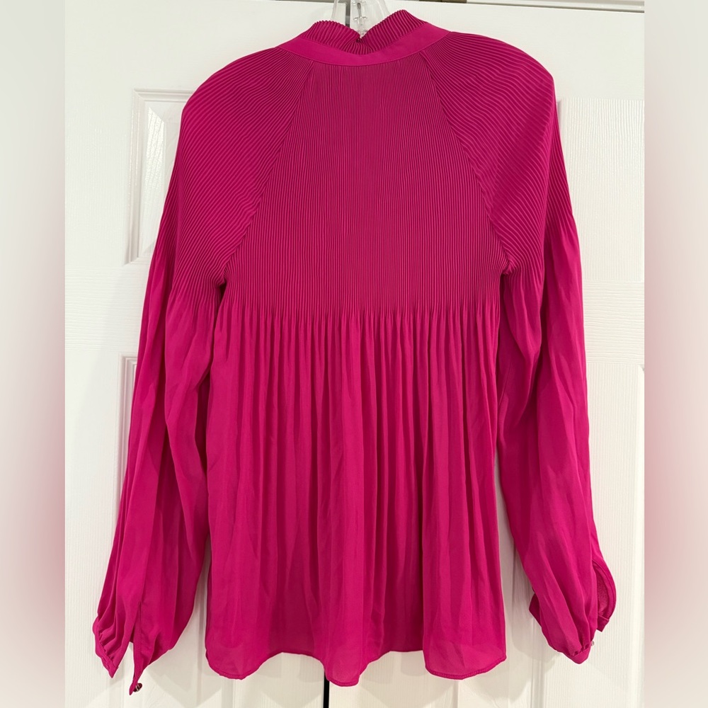 Lauren Ralph Lauren Pink Pleated Blouse - Picture 9 of 9